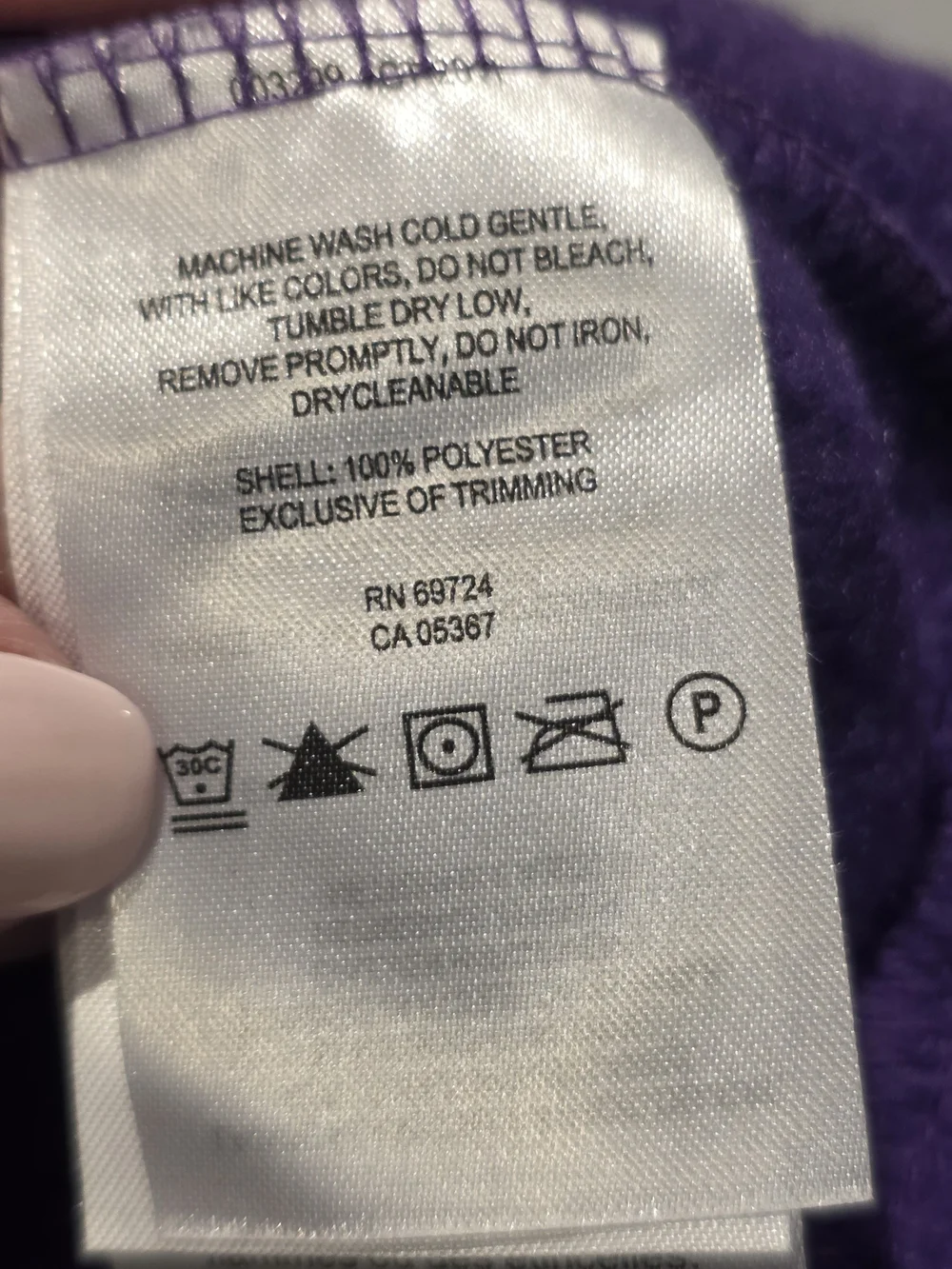 Columbia LSU Tigers Purple Fleece Jacket Kids L 14/16 Louisiana State University